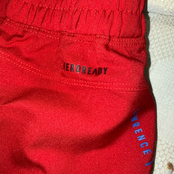 Kansas Jayhawks Adidas Women's Red Athletic Shorts - Picture 7 of 12